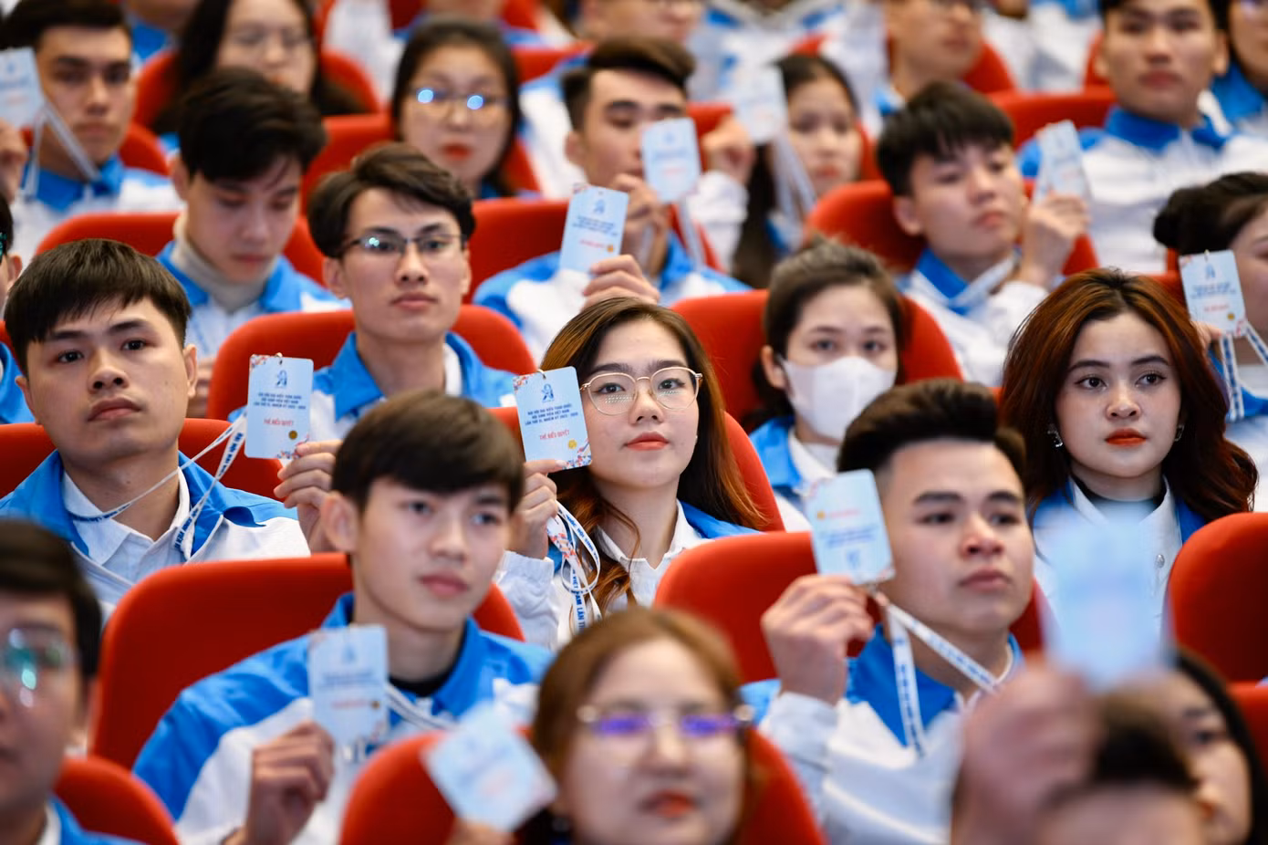 Anh Huy đề nghị các đồng chí đại biểu dự Đại hội nêu cao trách nhiệm, sáng suốt, công tâm.