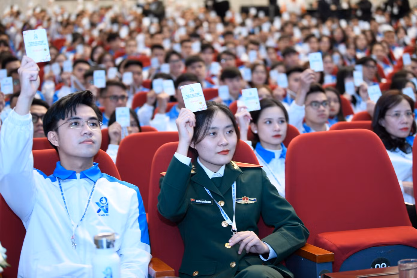 Anh Huy đề nghị các đồng chí đại biểu dự Đại hội nêu cao trách nhiệm, sáng suốt, công tâm.
