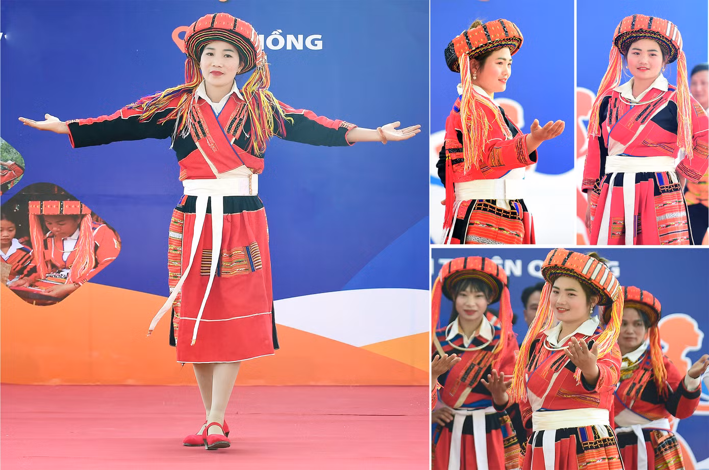 Cũng trong dịp khánh thành đã diễn ra phần giới thiệu những nét văn hóa đặc trưng của đồng bào Pà Thẻn, như trình diễn trang phục truyền thống với sắc màu và hoa văn rực rỡ, đa dạng.