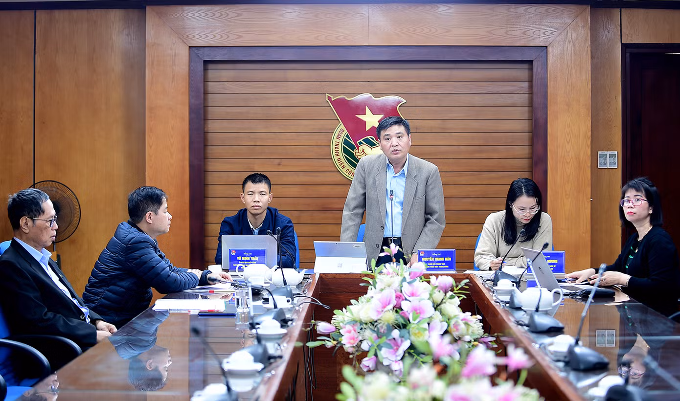 Anh Nguyễn Thanh Hảo phát biểu tại chương trình. Ảnh: Xuân Tùng