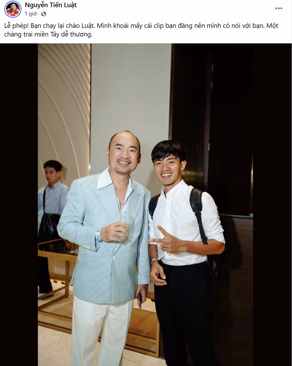 Tiến Luật nhận xét Lê Tuấn Khang "lễ phép" và "dễ thương", Trấn Thành cũng từng để lại bình luận khen ngợi nam TikToker "em giỏi lắm".