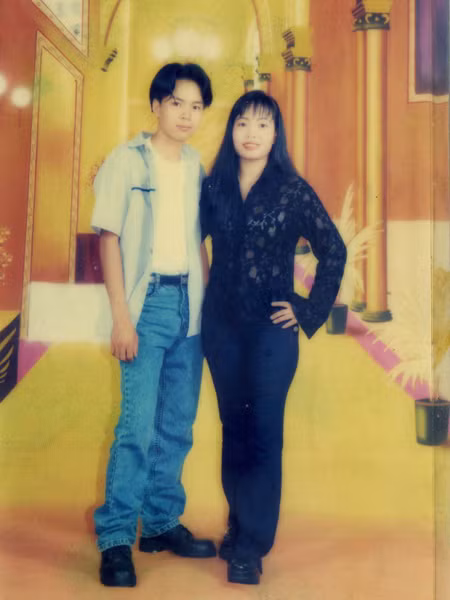 Chị Nguyễn Thị Phương và anh Chín