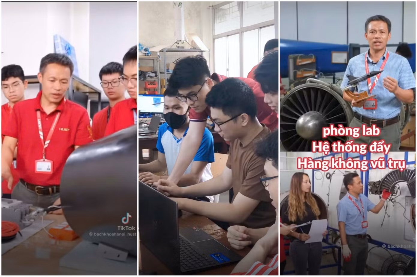 Sinh viên được thực hành với thiết bị hiện đại. Ảnh: Facebook Đại học Bách khoa Hà Nội.