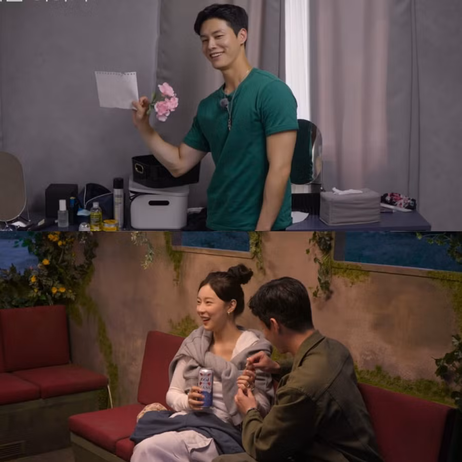 Jang Theo tặng nhẫn hoa cho Si An. Jang Theo tặng nhẫn hoa cho Si An.