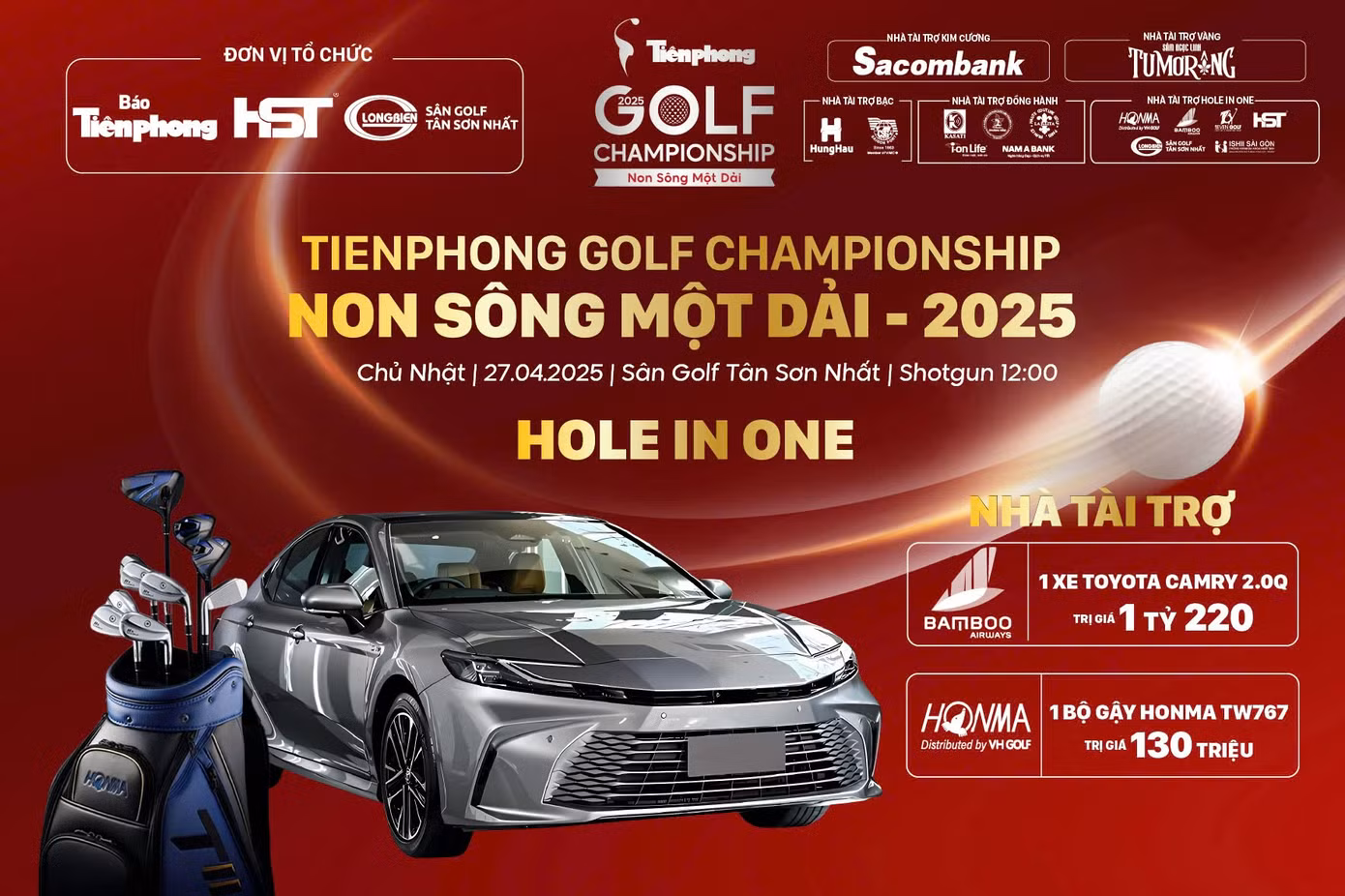 Giải thưởng “Hole-in-One” có tổng giá trị khoảng 8 tỷ đồng.
