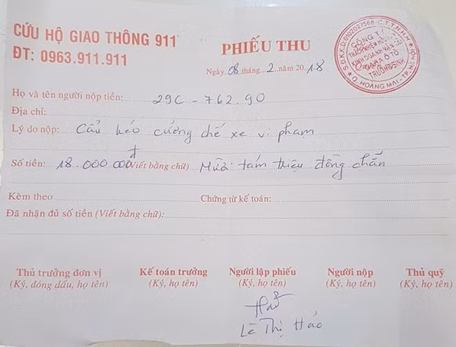 Vụ Cảnh sát gọi xe cẩu kéo: Hủy 'hợp tác' với cẩu kéo Trường Sinh ảnh 1