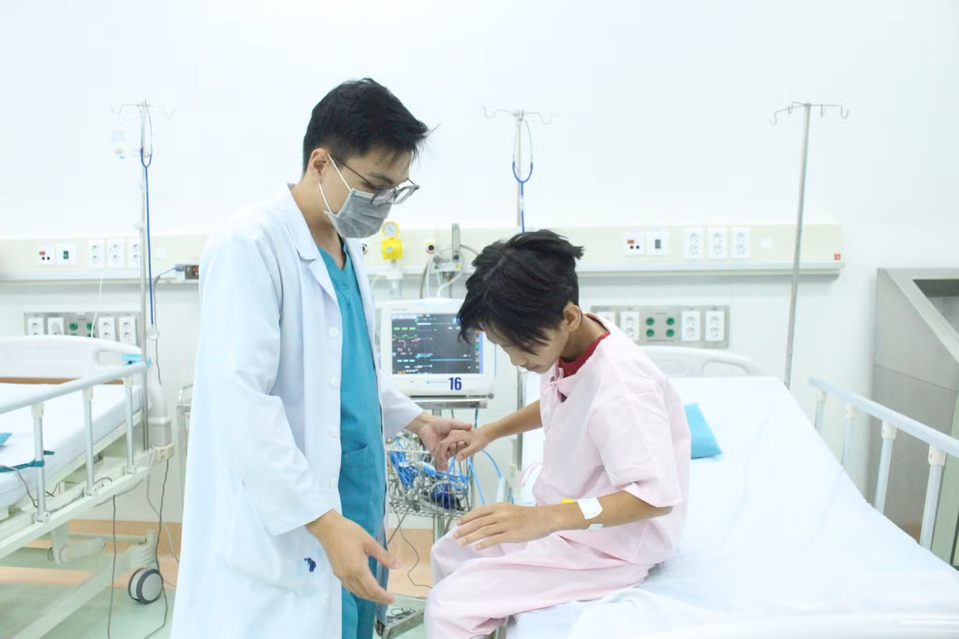 Ngày 20/2 sức khỏe của bệnh nhi đã bình phục tốt, đủ điều kiện xuất viện