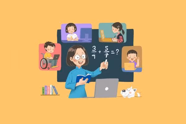 Nhiều giáo viên đã thiết kế các bài giảng online thật sáng tạo để thay đổi không khí và tâm trạng học tập của teen. Nguồn: Internet