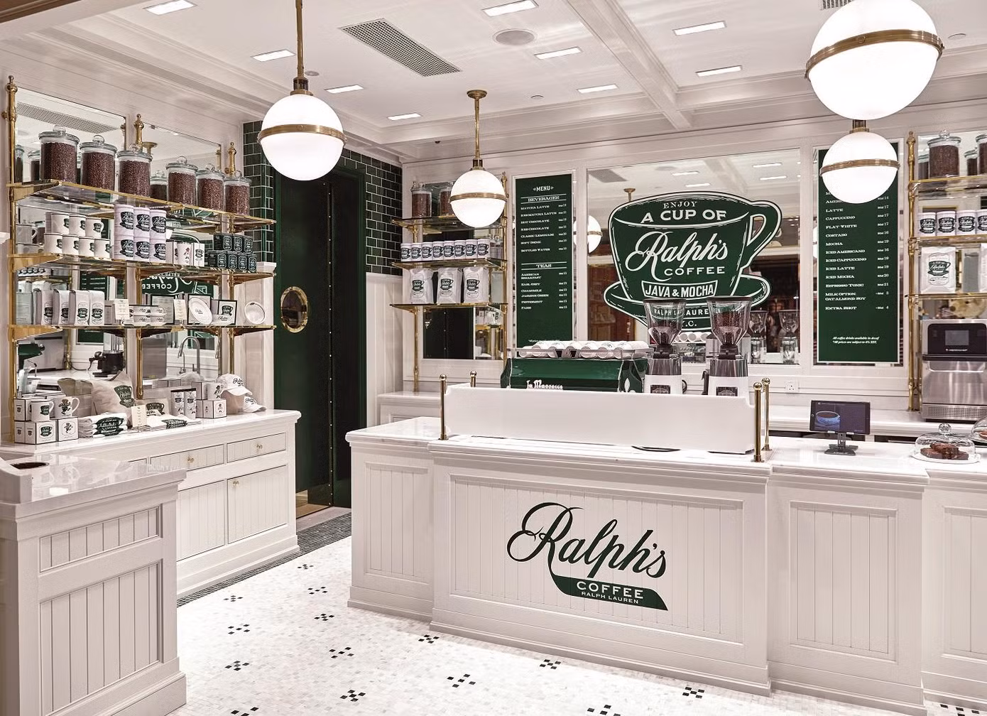 Cà phê Ralph Lauren ngày càng được mở rộng. Cà phê Ralph Lauren ngày càng được mở rộng.