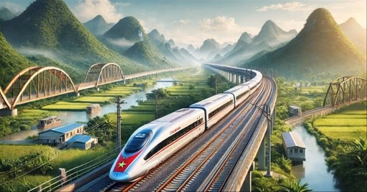 Nhiều doanh nghiệp tư nhân đề xuất tham gia làm dự án đường sắt tốc độ cao Bắc - Nam Ảnh: AI