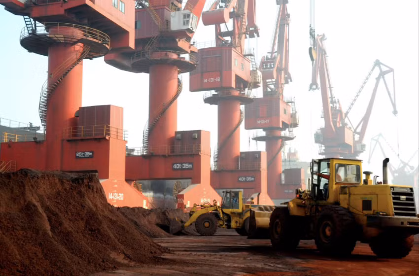 Một mỏ khai thác đất hiếm ở tỉnh Giang Tô, Trung Quốc. (Ảnh: Reuters)