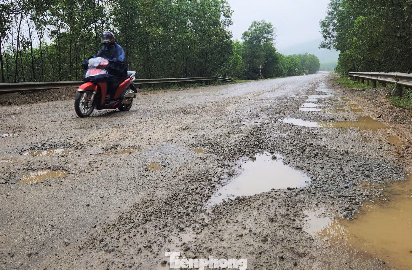 “Lượng xe chở vật liệu chạy liên tục, trong khi các vị trí hư hỏng chỉ cào bóc, vá tạm nên ít hôm lại bong tróc, hằn lún thành hố sâu rất nguy hiểm. Nhiều tài xế nếu không quen đường mà chạy vào ban đêm hoặc ngày mưa rất nguy hiểm”, ông Nguyễn Văn Thắng (54 tuổi, trú huyện Cẩm Xuyên) cho hay. “Lượng xe chở vật liệu chạy liên tục, trong khi các vị trí hư hỏng chỉ cào bóc, vá tạm nên ít hôm lại bong tróc, hằn lún thành hố sâu rất nguy hiểm. Nhiều tài xế nếu không quen đường mà chạy vào ban đêm hoặc ngày mưa rất nguy hiểm”, ông Nguyễn Văn Thắng (54 tuổi, trú huyện Cẩm Xuyên) cho hay.
