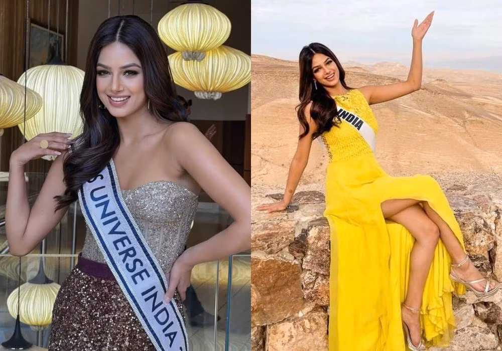 Hoa hậu Harnaaz Sandhu trong các hoạt động của cuộc thi Miss Universe 2021.