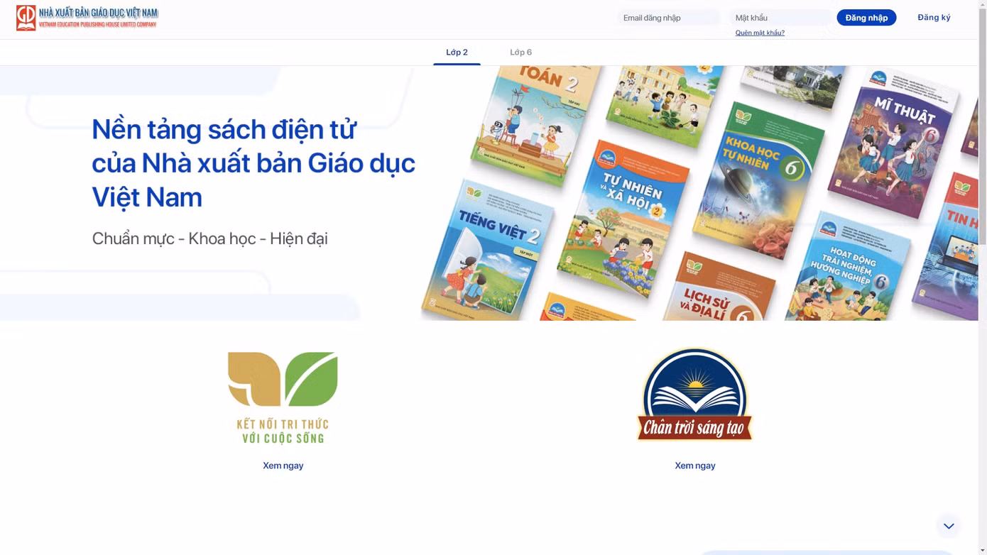 Số hóa sách giáo khoa.