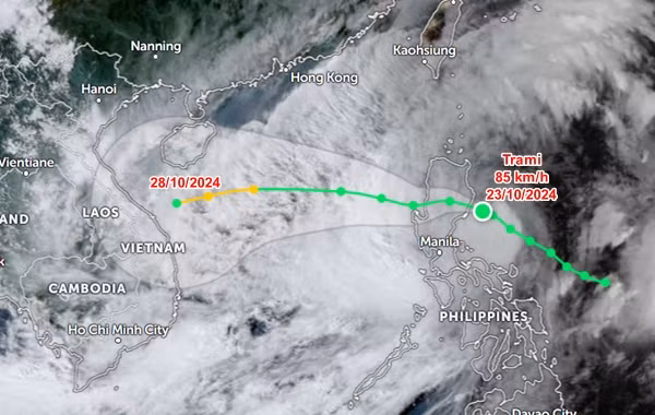 Dự báo của JTWC. Ảnh: Zoom Earth, JMA, JTWC.