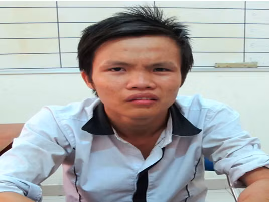 Nguyễn Minh Quân tại cơ quan công an. Nguyễn Minh Quân tại cơ quan công an