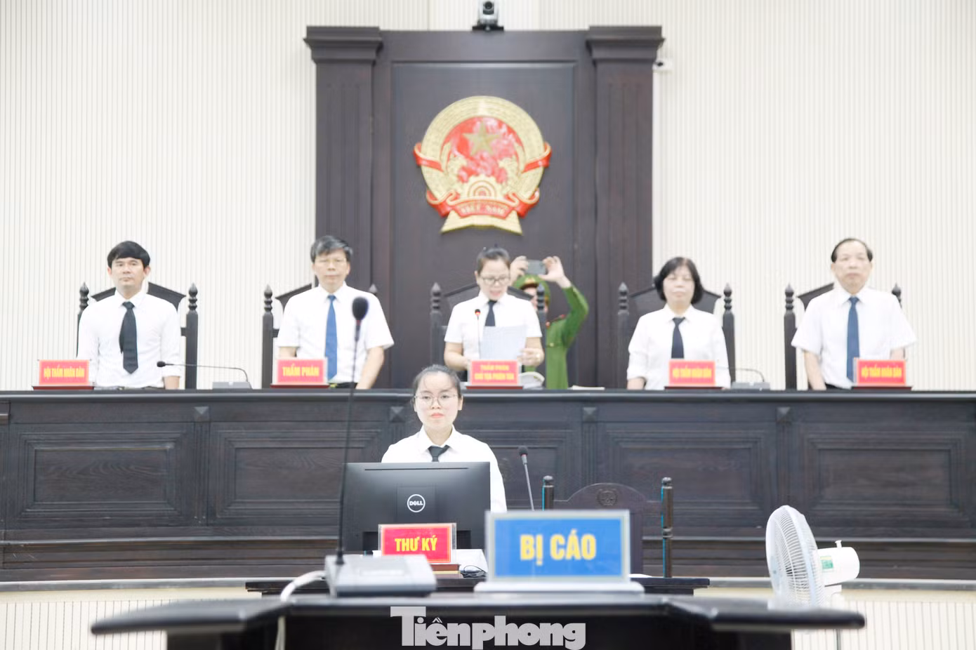 Phiên tòa xét xử vụ án hình sự. Ảnh: Nguyễn Thắng