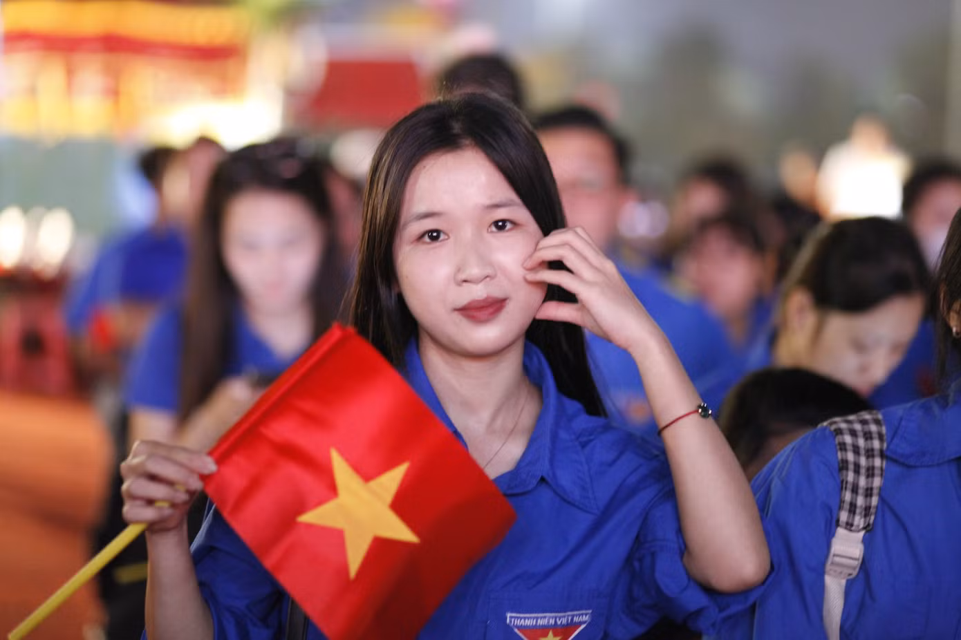 Đoàn viên tham dự chương trình. Ảnh: Nguyễn Thắng Đoàn viên tham dự chương trình. Ảnh: Nguyễn Thắng