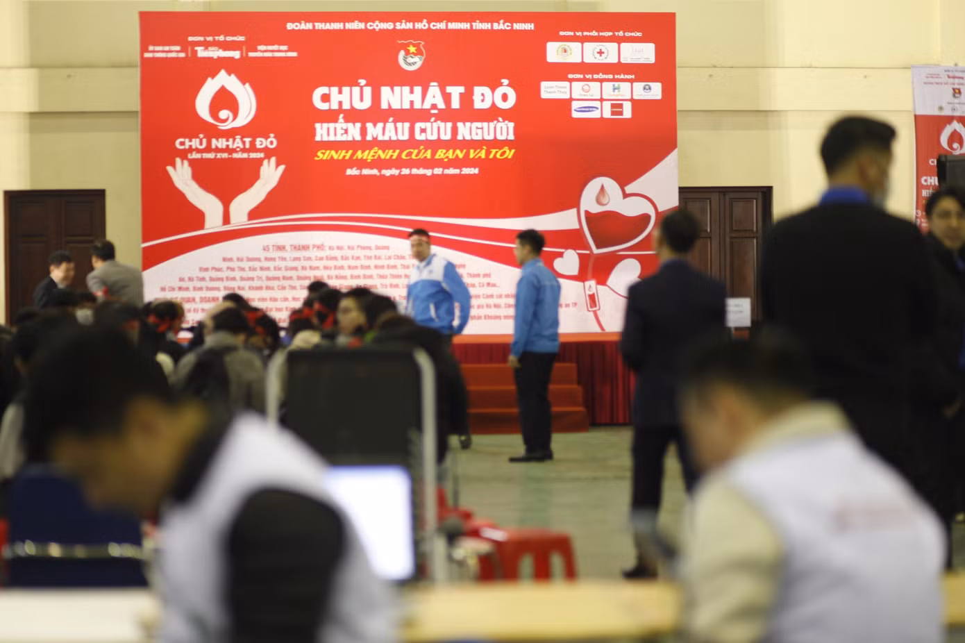 Chủ Nhật Đỏ tại Bắc Ninh diễn ra lần thứ 9. Ảnh: Nguyễn Thắng Chủ Nhật Đỏ tại Bắc Ninh diễn ra lần thứ 9. Ảnh: Nguyễn Thắng