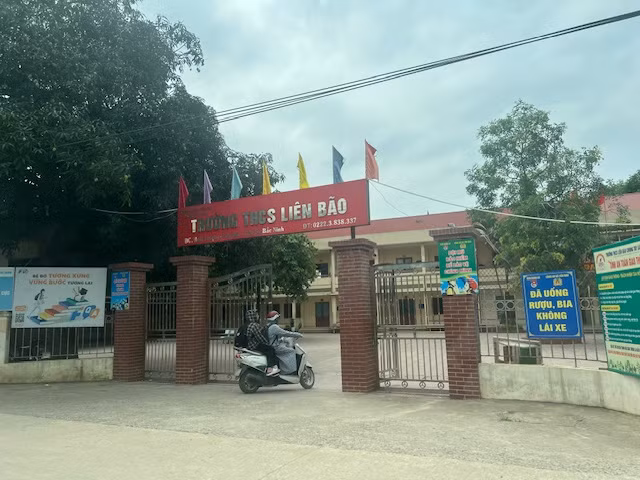 Trường THCS Liên Bão (huyện Tiên Du, Bắc Ninh). Ảnh: Ngọc Quỳnh