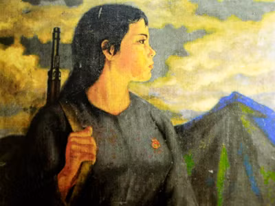 Nữ dân quân 1964. Sơn Dầu