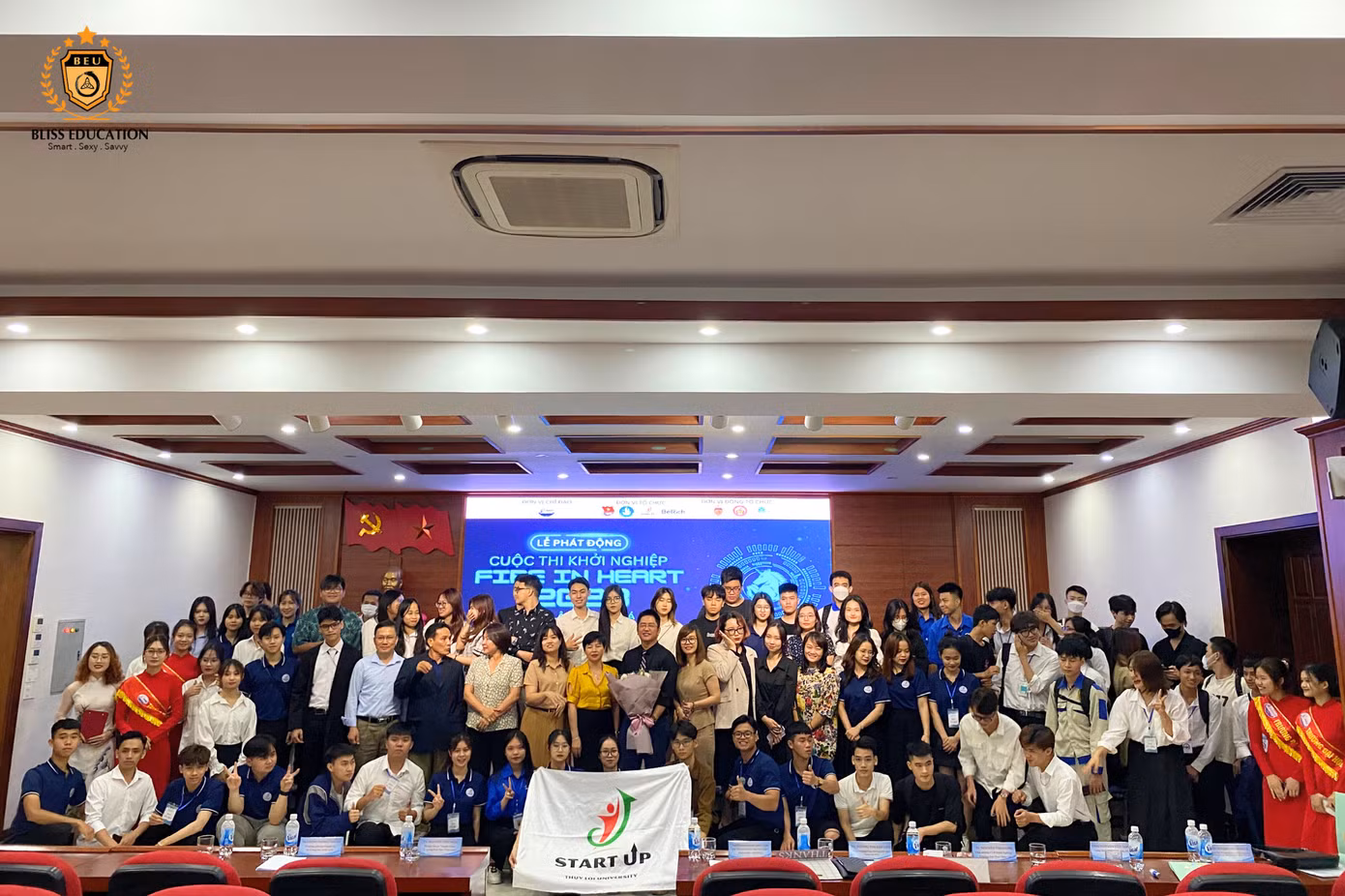 Hình ảnh trong buổi Lễ phát động cuộc thi khởi nghiệp “Fire in Heart 2023 - Kỳ Lân Xưng Bá”