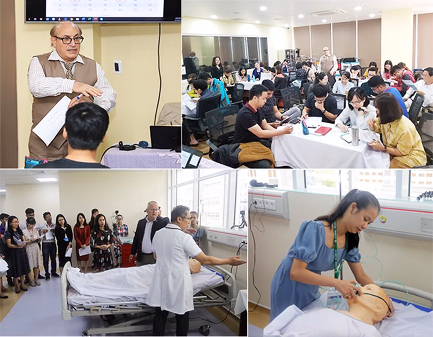 Các giáo sư, tiến sĩ của ĐH Illinois ở Chicago, Mỹ và ĐH Pittsburgh (Mỹ) đến tập huấn cho giảng viên khoa Y tại trường ĐH Duy Tân