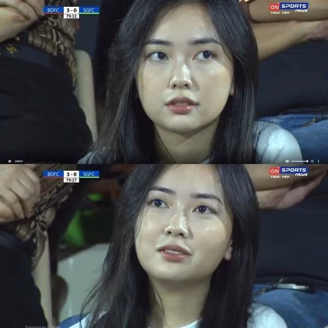 Nàng hot girl có khoảnh khắc gây sốt với nhan sắc không tì vết qua ống kính đài truyền hình.