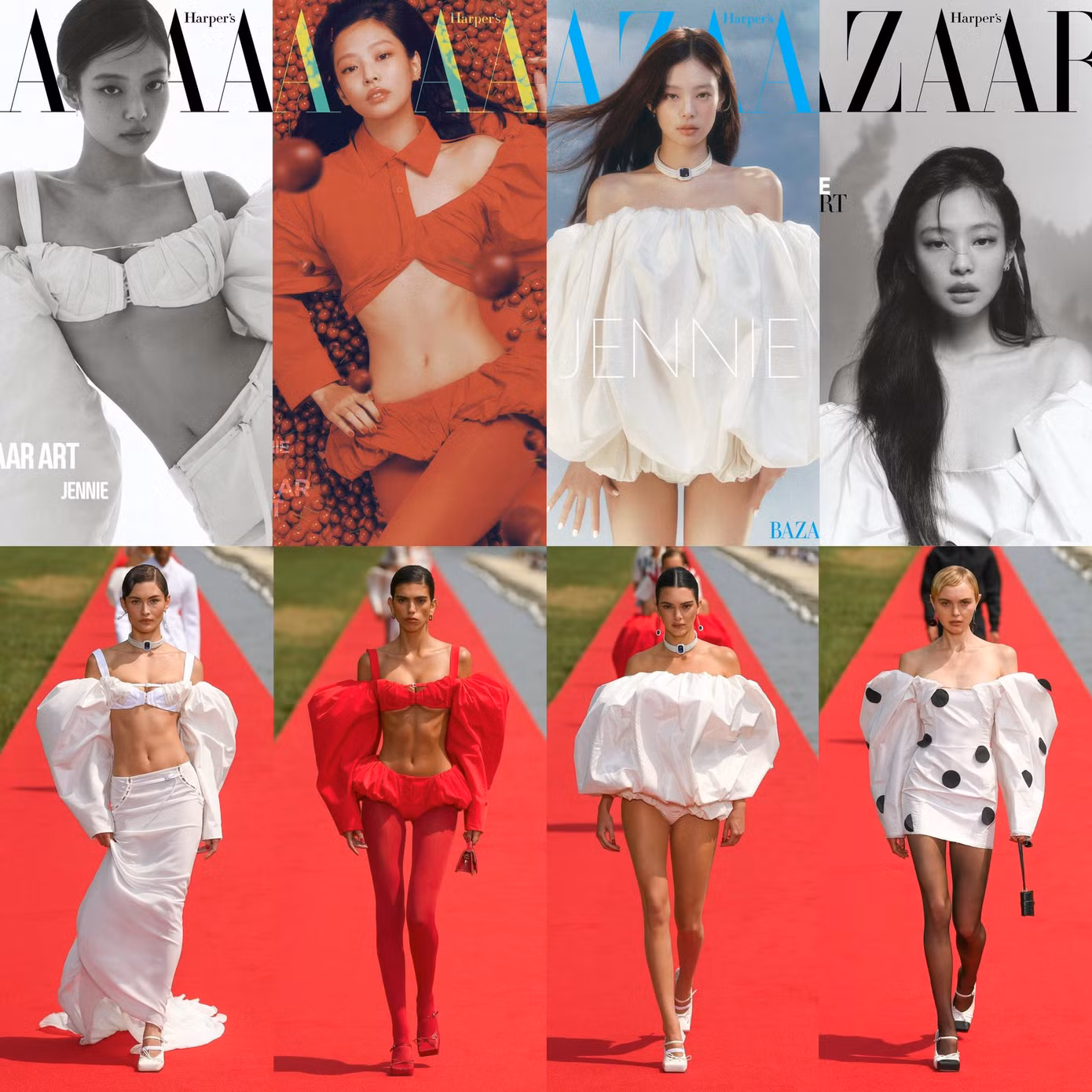 Jennie diện trang phục trong BST Thu Đông Ready to Wear 2023 của Jacquemus.