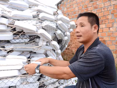 Giàn lưới rút trị giá gần 1 tỷ đồng. Ảnh: Thanh Trung