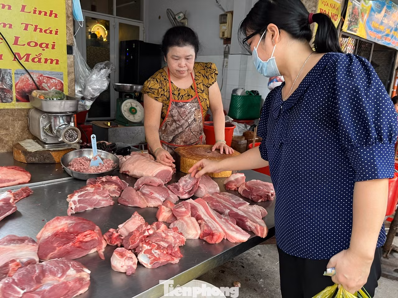 Thịt heo ở chợ ế ẩm do giá tăng cao Thịt heo ở chợ ế ẩm do giá tăng cao