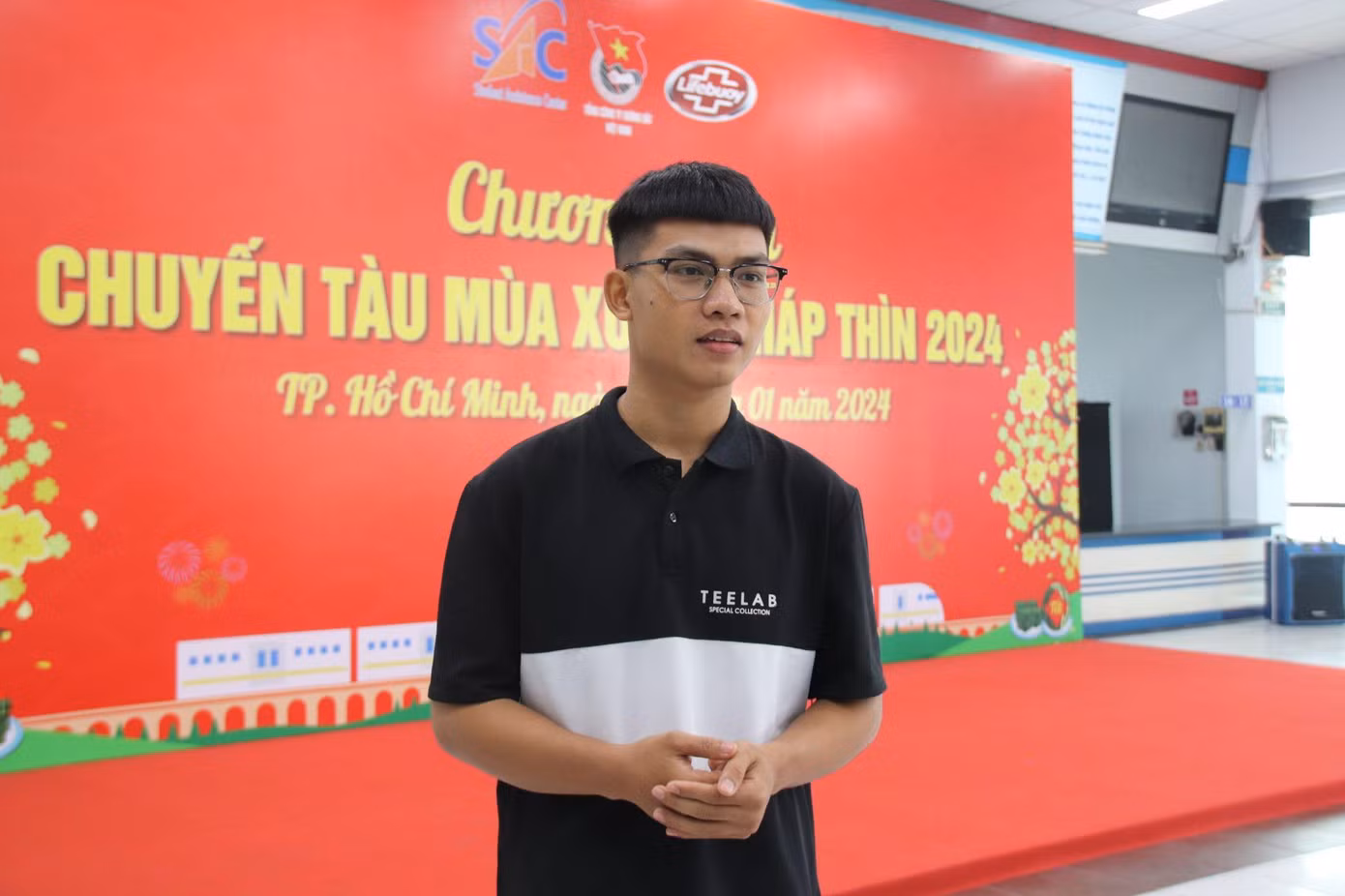 Sinh viên Võ Quốc Ái tâm trạng phấn khởi trước khi về quê đón Tết