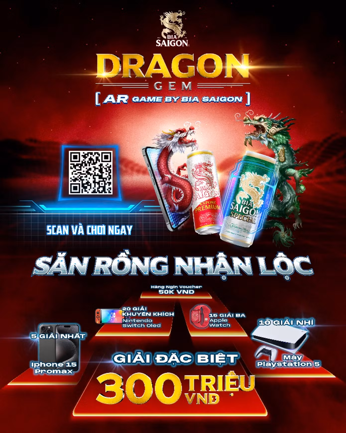 Khi đánh thắng quái vật và tích luỹ ngọc quý, người chơi còn có cơ hội đổi các phần quà hấp dẫn từ nhãn hàng với giá trị lên đến 1,5 tỷ đồng.