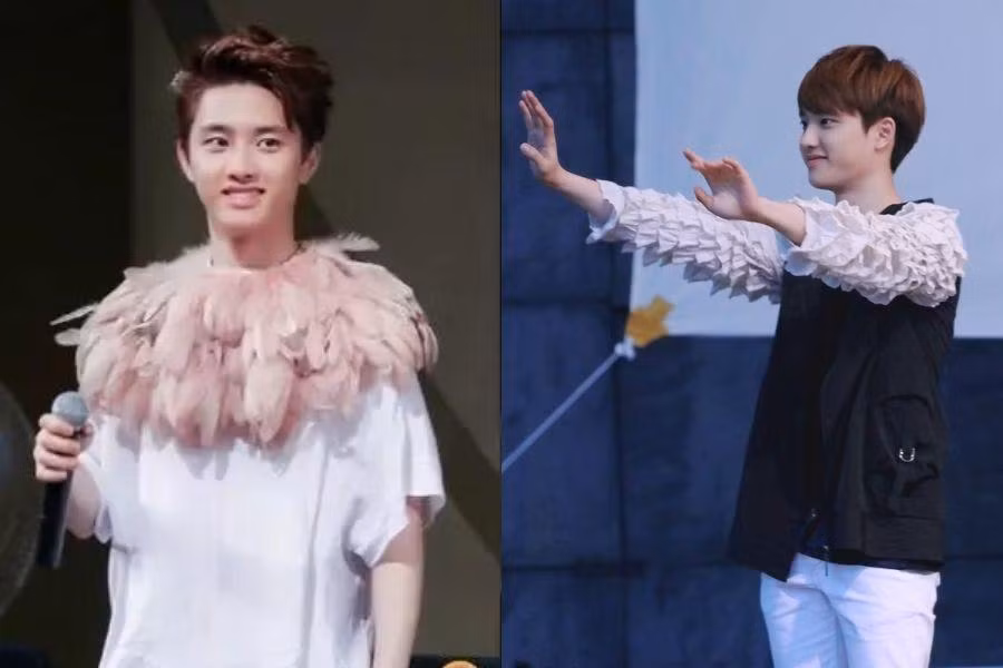 Từ áo lông vũ, tay áo xếp tầng tại fansign, fan meeting... Từ áo lông vũ, tay áo xếp tầng tại fansign, fan meeting...