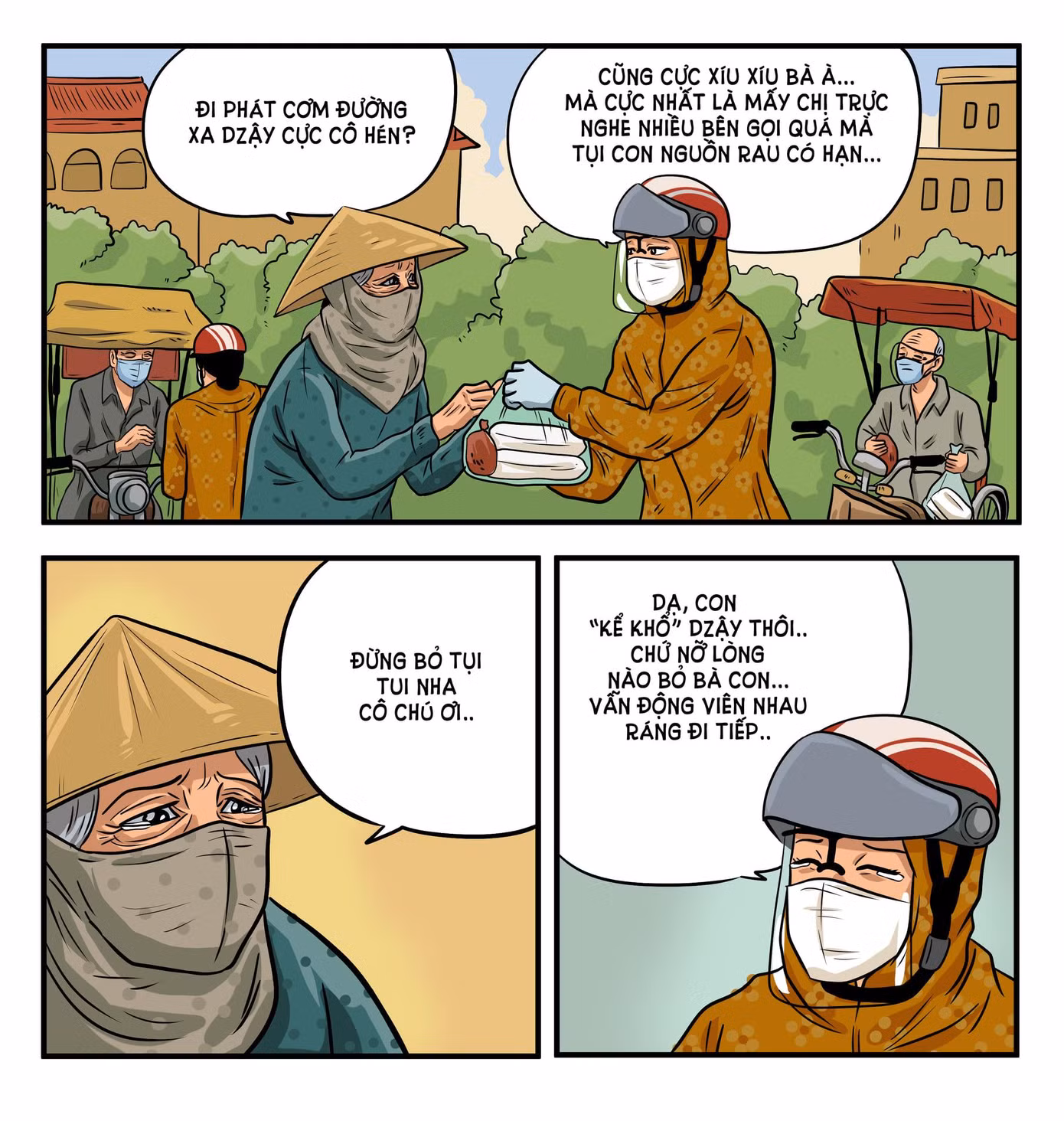 "Kể khổ vậy thô chứ nỡ lòng nào bỏ bà con..."