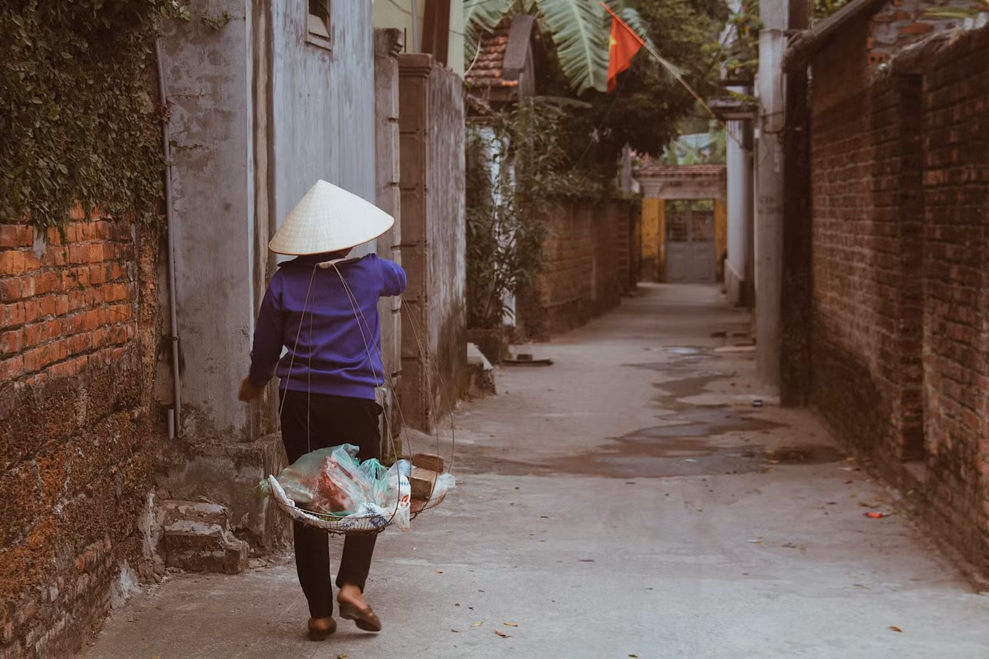Đường làng bình dị - Ảnh: Phạm Minh Đường làng bình dị - Ảnh: Phạm Minh