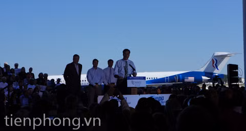 Buổi diễn thuyết của ông Romney diễn ra