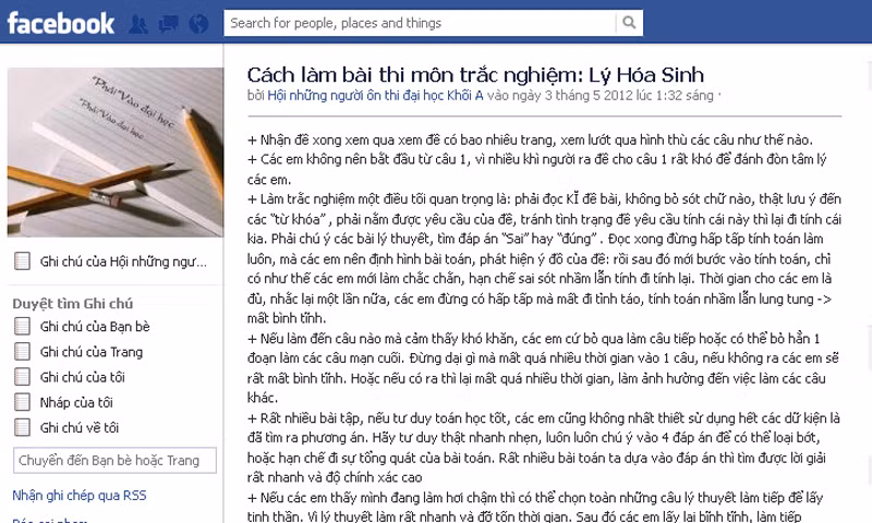 Chia sẻ kinh nghiệm làm bài thi
