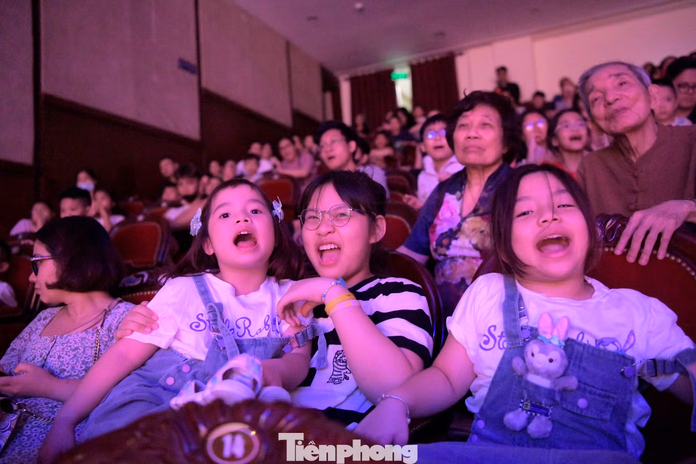 Mỗi tình huống của vở kịch đều đem đến những cảm xúc riêng biệt cho những khán giả nhí. Vui có, buồn có, phẫn nộ cũng có. Vũ Thị Anh Kỳ (Tiểu học Trần Quốc Toản - Nam Định) hào hứng khi được cha mẹ đưa đến rạp. Anh Kỳ hào hứng chia sẻ về nhân vật và những phân cảnh cô bé thấy hấp dẫn nhất trong vở kịch.
