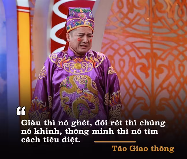 NSƯT Chí Trung sở hữu nhiều câu thoại ấn tượng.