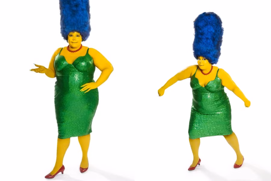 Lizzo khiến dân mạng thích thú khi cô hóa trang thành nhân vật người mẹ Marge trong series phim hoạt hình The Simpsons nổi tiếng.