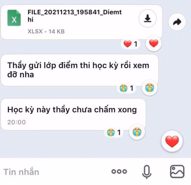 Nhận tin nhắn báo điểm thi cuối kỳ của thầy giáo, học trò hí hửng định nhấn xem, ai ngờ chỉ là một 'cú lừa'! 0