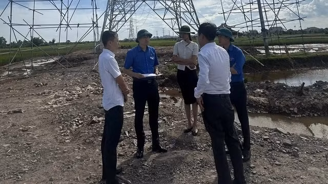 Anh Trịnh Như Lâm (thứ 2 từ trái qua), Bí thư Tỉnh đoàn Ninh Bình, khảo sát, trao đổi với nhà thầu để nắm bắt những công việc cần lực lượng thanh niên hỗ trợ. Anh Trịnh Như Lâm (thứ 2 từ trái qua), Bí thư Tỉnh đoàn Ninh Bình, khảo sát, trao đổi với nhà thầu để nắm bắt những công việc cần lực lượng thanh niên hỗ trợ.