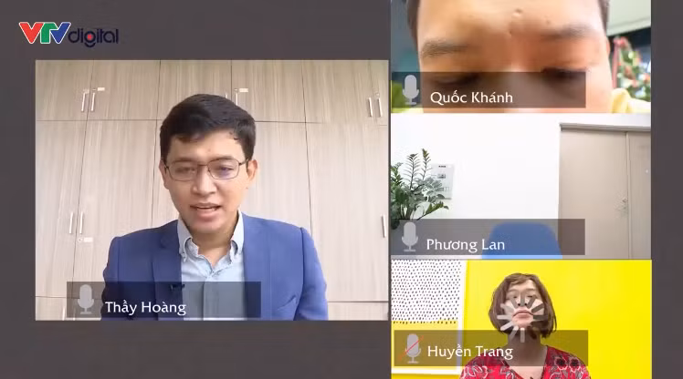 Lớp học online của "thầy giáo" Việt Hoàng.