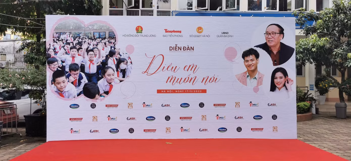 Diễn đàn “Điều em muốn nói” sẽ được tổ chức vào sáng 17/5. Ảnh: Hoàng Mạnh Thắng