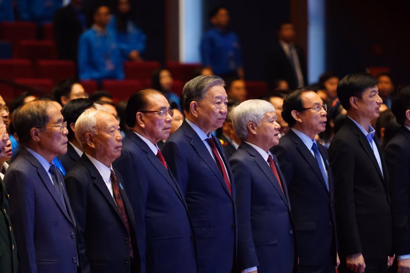 Các đồng chí lãnh đạo tham dự Đại hội. Các đồng chí lãnh đạo tham dự Đại hội.