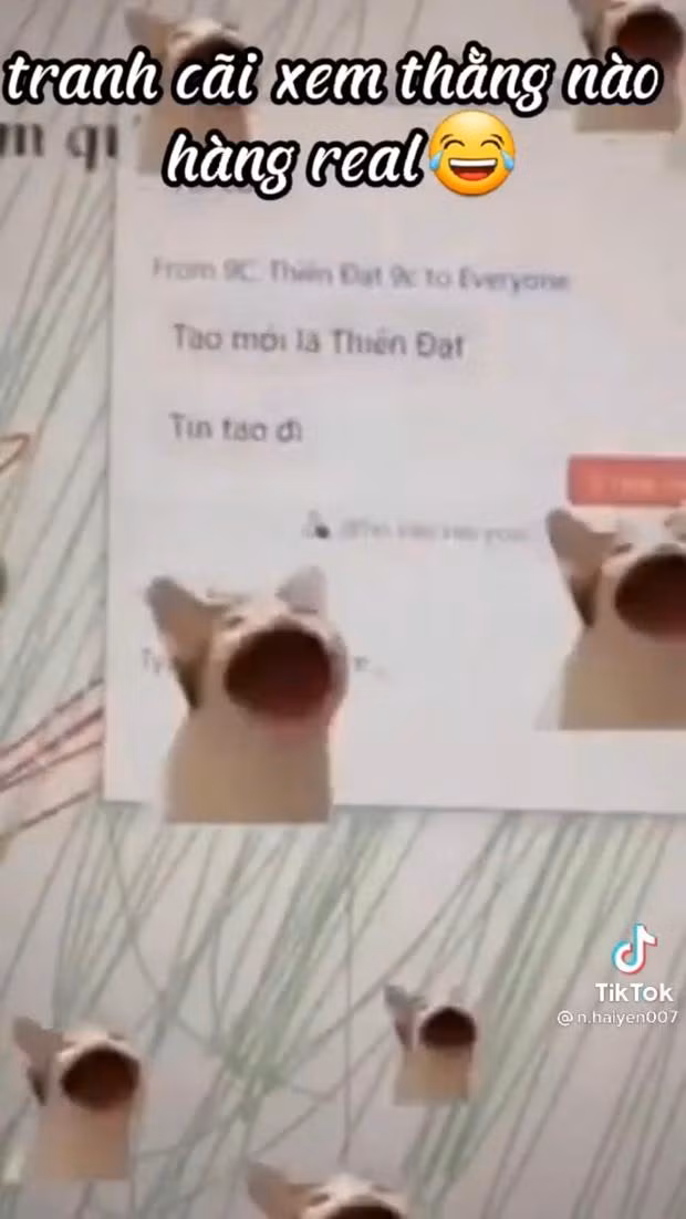 Học sinh còn bày trò tranh cãi xem ai mới là Thiên Đạt thật.