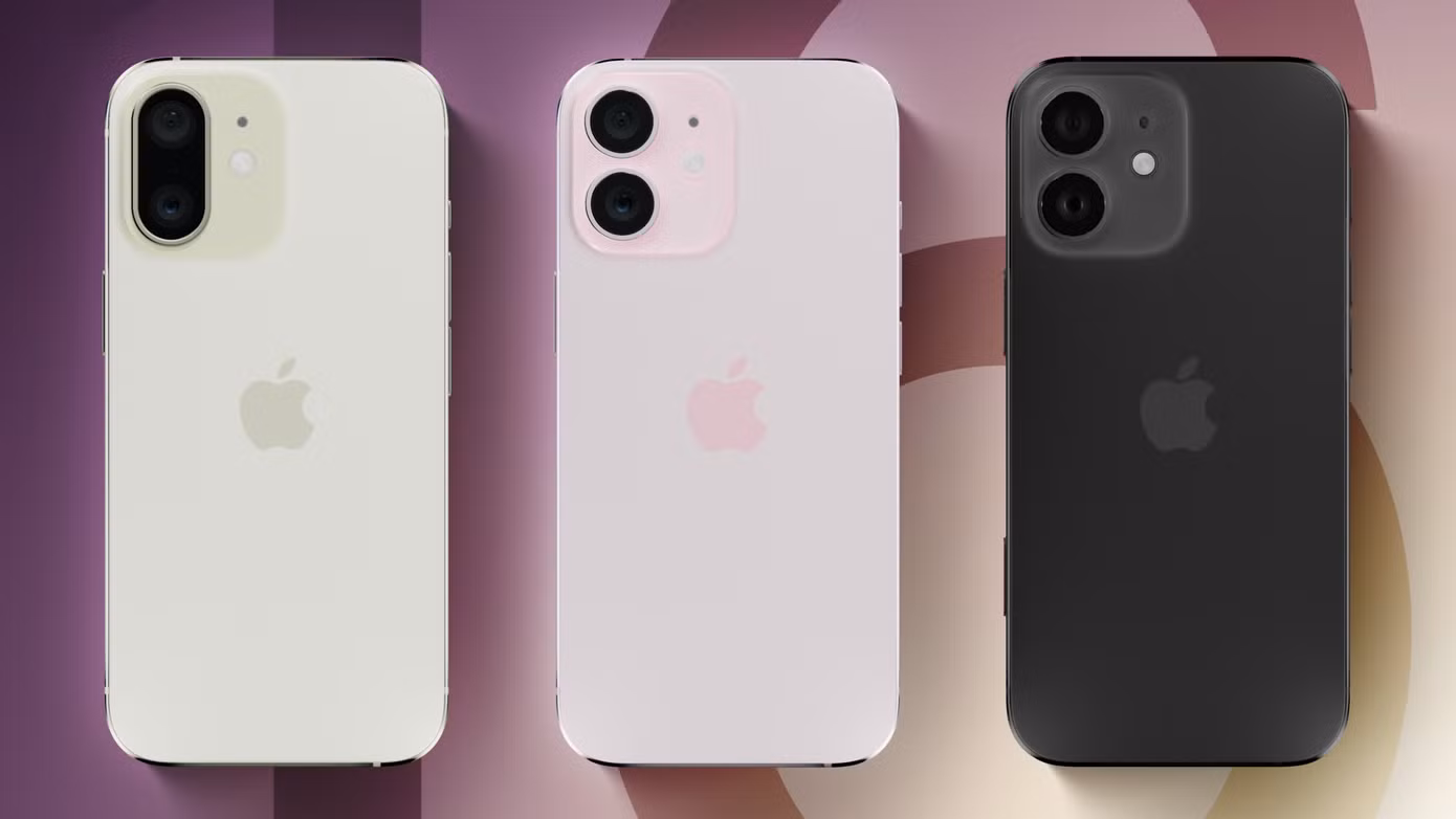 3 nguyên mẫu đầu tiên của iPhone 16 tiêu chuẩn.