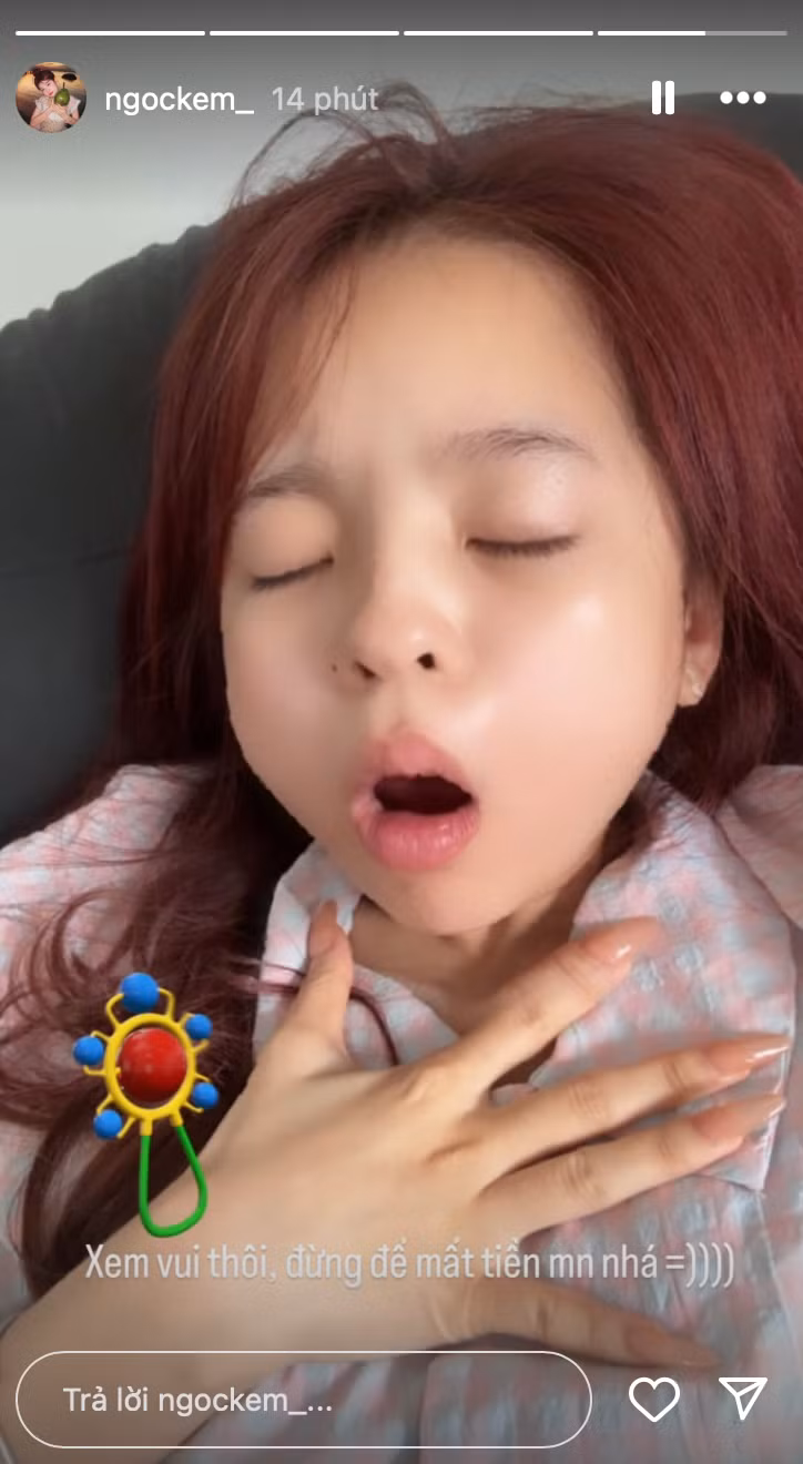 Ngọc Kem liên tục đăng story giữa lùm xùm tình ái với ViruSs. Ngọc Kem liên tục đăng story giữa lùm xùm tình ái với ViruSs.