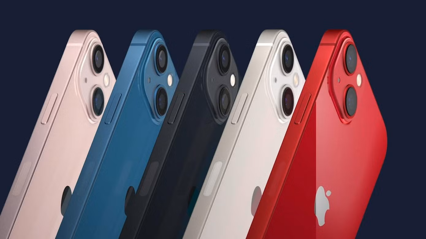 iPhone 13 và iPhone 13 mini có 5 tuỳ chọn màu sắc. iPhone 13 và iPhone 13 mini có 5 tuỳ chọn màu sắc.